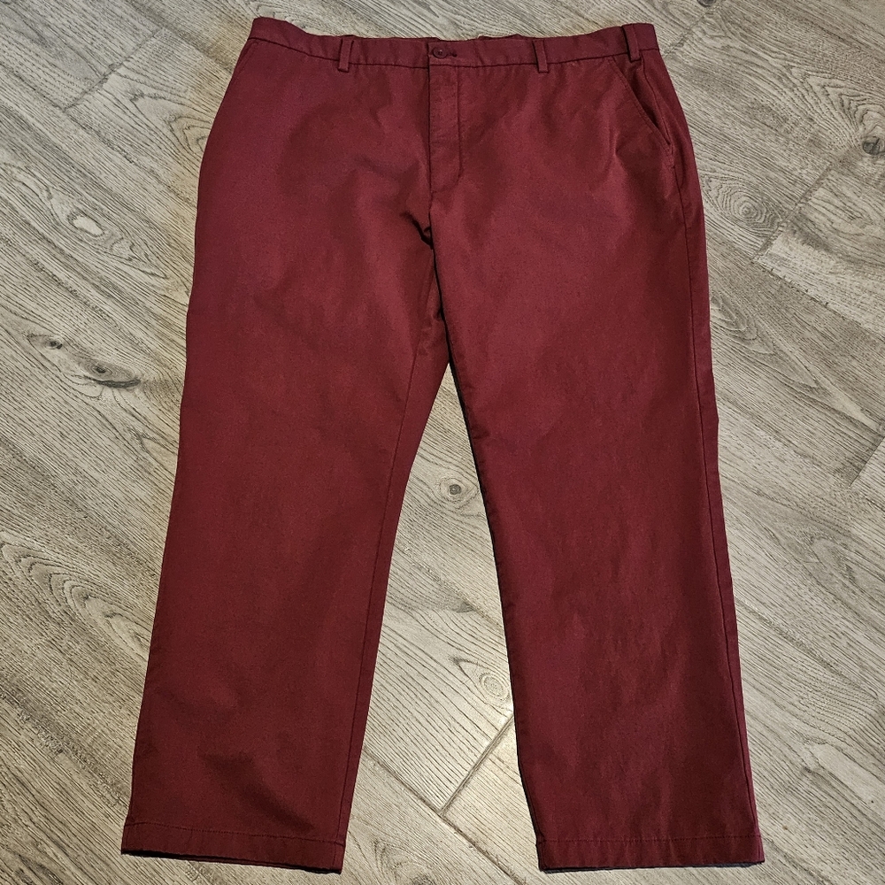 Vineyard Vines On-The-Go OTG Pants - Casual Performance - Size 46x30 - Maroon